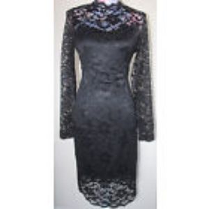 Stanzino Black Lace Cocktail Dress sz. L NWT